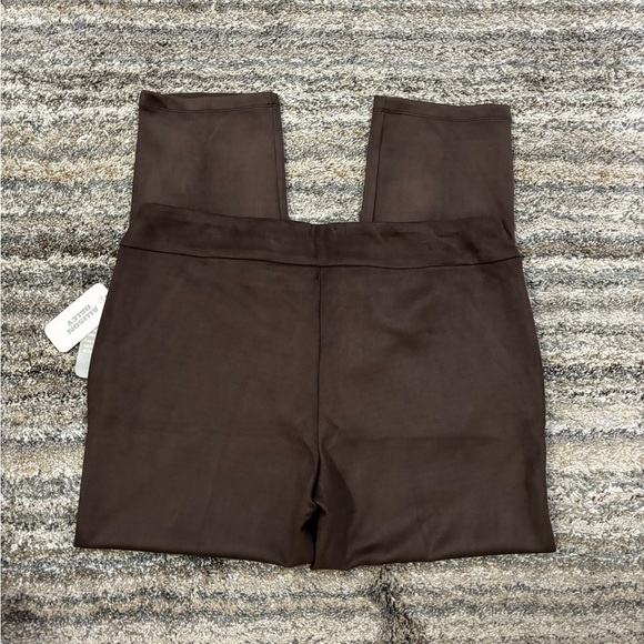 Allison Daley Faux Suede Skinny Jeggings Sz Large NWT | Brown Pull-On Jeggings- - Picture 11 of 14